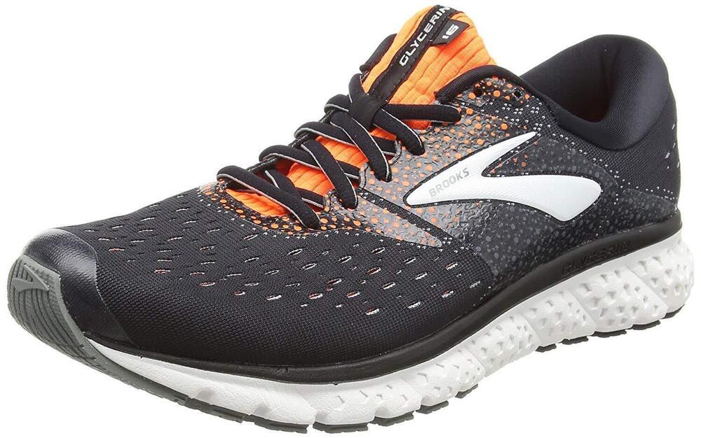 Brooks Womens Glycerin 16 Running Shoe - Black/Pink/Grey - B - 7.5